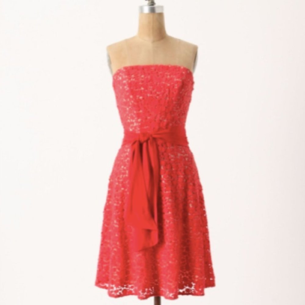 Anthropology Lorna Strapless Dress from Burlapp